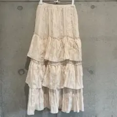ワッシャーティアードスカート［fo1996］