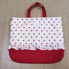 バースデイ　Cottoli ハート柄　レッスンバッグのサムネイル