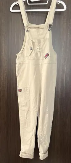 d.i.a. オーバーオール ベージュ　ストレッチ　チノのサムネイル