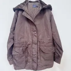 GAP フード付 モッズコート 【XS】ごげ茶 カジュアル レディース デイリー