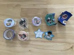 名探偵コナン くら寿司　缶バッジ　マスキングテープ