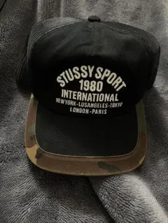 Stussy STU 刺繍 黒 キャップ - メルカリ