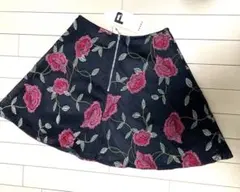 新品タグ付　プレガ　PREGA スカート　レース　刺繍　サイズ2 銀座マギー
