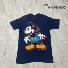 90s Mickey & Co Disney BIGシルエット紺 2XL 極美品 90s Mickey & Co Disney BIGシルエット紺 2XL 極美品 - メルカリ