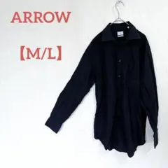 ARROW 【M/L】アスレチックフィットシャツ 黒 ブラックのサムネイル