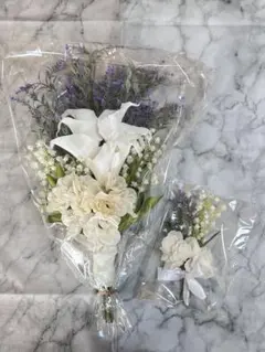 ウェディングブーケ ブートニア