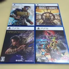 PS5ソフト4本セット:Immortals, Skull and Bones 等
