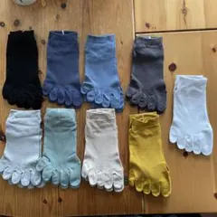 メンズ　ソックス　5本指 9足組　25〜27cm