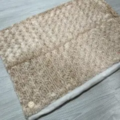 ベージュ 2wayポンチョ 3wayボレロ　ブランケット　もこもこ　70×100