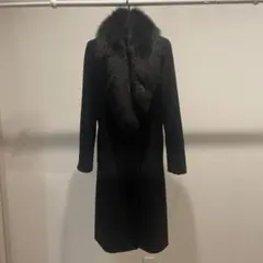 最終値下げ　ボディドレッシングデラックスウールカシミヤロングコート ファー付き