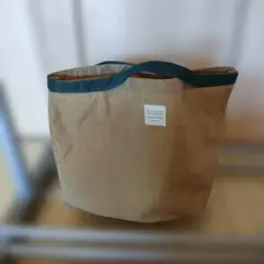 ナイロンキャンバスエコバッグ ベージュ