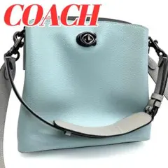 極美品 COACH ウィロウ バケット ショルダーバッグ ブロック 3way