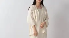 ローリーズファーム　アイボリー 五分袖シャツ