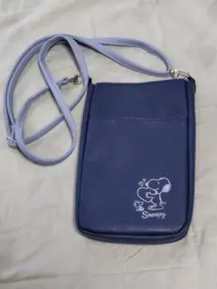 ◆◆Snoopy ショルダーバッグ ネイビー スマホポーチ　中古品！