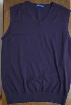 LIMITED EDITION ダークパープル ベスト LLサイズウール100%