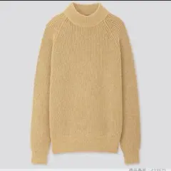 UNIQLO ニットセーター ミドルゲージモックネックセーター　長袖　L