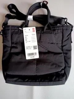 【新品・タグ付き】ユニクロ ２WAYユーティリティミニバッグ　ブラック