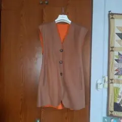 SHIPS　ウエストリボン付きベスト