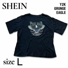 シーイン　SHEIN DAZY グラフィック　Tシャツ　大きいサイズ　黒　XL