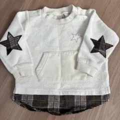 petit main ボアトレーナー 80cm