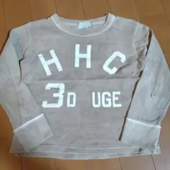 ベージュ 長袖カットソー　グローバルウォーク