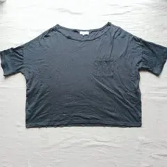 SEVENDAYS=SUNDAY 半袖Tシャツ ポケット付き 黒 L カットソーのサムネイル