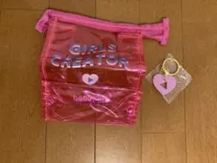 ニコラふろく　PINK-latte BIGポーチ ハート型キーホルダー付きのサムネイル