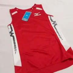 mizuno　レディース　陸上タンクトップ　吸汗速乾　赤SSのサムネイル