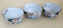 最終価格(TYOd546)有田焼 青と白の花柄陶器ボウル3個セット
