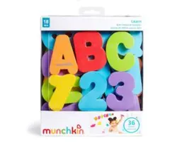 munchkin バスレター　アルファベット　数字 36個入り