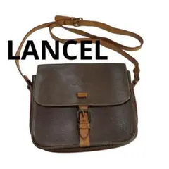 LANCEL ランセル PARIS ショルダーバッグ レザー調 フェード