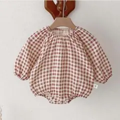 【新品セレクトアイテム】ギンガムチェックワンピース　サイズ73
