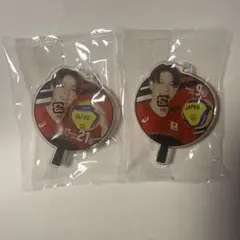 バレーボール男子日本代表　うちわアクリルチャーム　大宅真樹　永露元稀