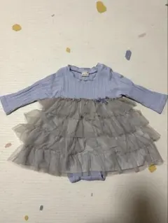 petit main フリル付きロンパース