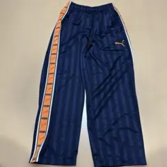 Puma ストライプ トレーニングパンツ オレンジ