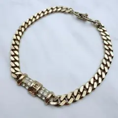 ディオール　ブレスレット　喜平　CDロゴ　ゴールド　Christian Dior