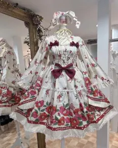 メタモルフォーゼ おとめの恋つばきシャーリングティアードJSKリボンHDたまご