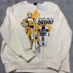 新品　150cm STAR WARS　スターウォーズ　トレーナー　白