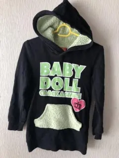 中古品★ベビードール★130センチ★緑フワフワが可愛いです★