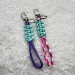 パラコード キーホルダー2個set ハンドメイド