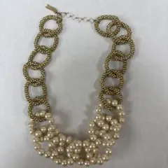 somnium コットンパールとチェーンのネックレス