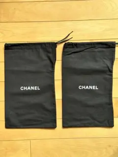 CHANEL ブラック 巾着袋 2枚セット