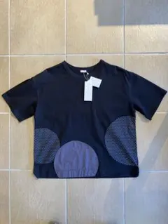 Bliss Bunch 布帛ドット半袖Tシャツ ブラックのサムネイル