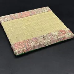 【NO.221】　い草目積織かわいい飾り台　ミニ畳約10cm×9cm