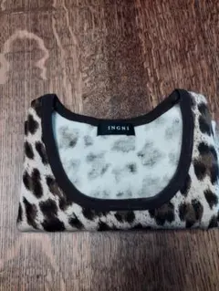 イングのヒョウ柄半袖ニット