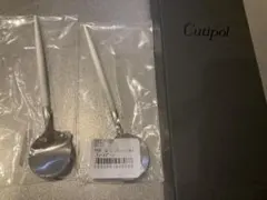 Cutipol GOA ティースプーン ホワイト×シルバー 2本セットのサムネイル