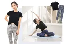 SUKALA スカーラ ヨガ レギンス ボタニカル柄 ピラティス S