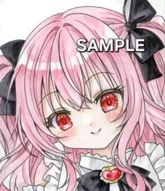 手描きイラスト オリジナル女の子④ 地雷系のサムネイル