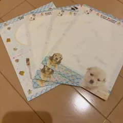 平成レトロ　犬のレターセット　便箋