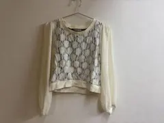 CLOSE UP レース長袖クロップドトップスのサムネイル